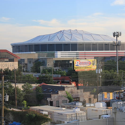 exterior photo of the Georgia Dome